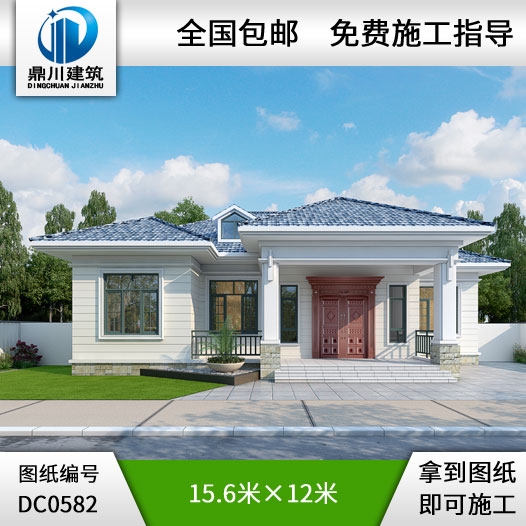 新農(nóng)村一層實(shí)用型農(nóng)村別墅設(shè)計圖紙_農(nóng)村房屋設(shè)計圖,鼎川建筑