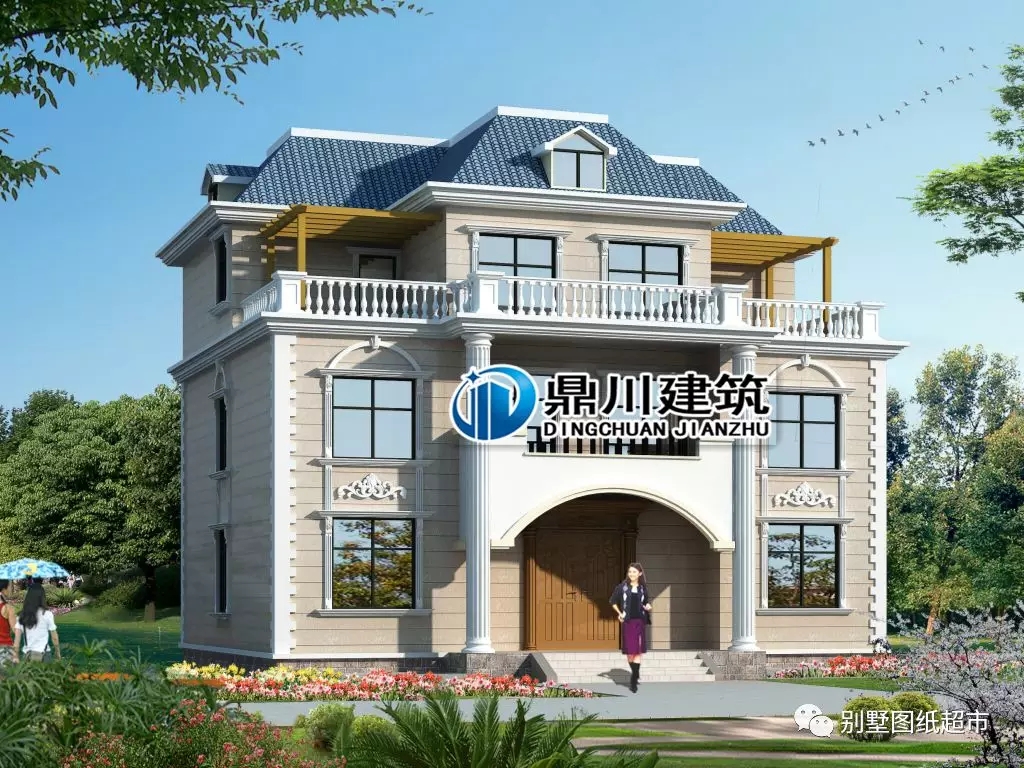 10款簡潔大方經濟型三層自建別墅，第1款造價20萬，第6款最漂亮！