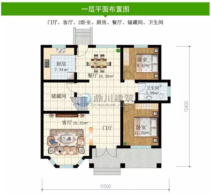【新品】占地111平農村二層別墅，經濟實用，小戶型的最佳選擇！