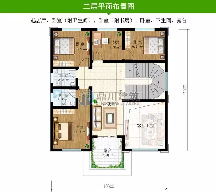 農(nóng)村歐式三層復(fù)式帶露臺小別墅，造型經(jīng)典又時尚（含平面圖）