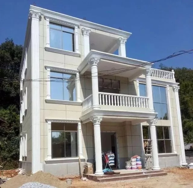 農村自建房巧用羅馬柱，讓房子高端大氣還不貴！